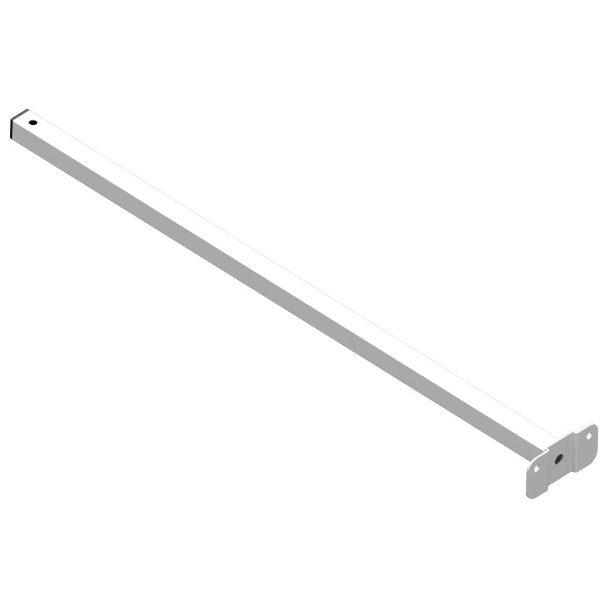 Suporte Refletor Base Reta Braço 60 Cm Branco