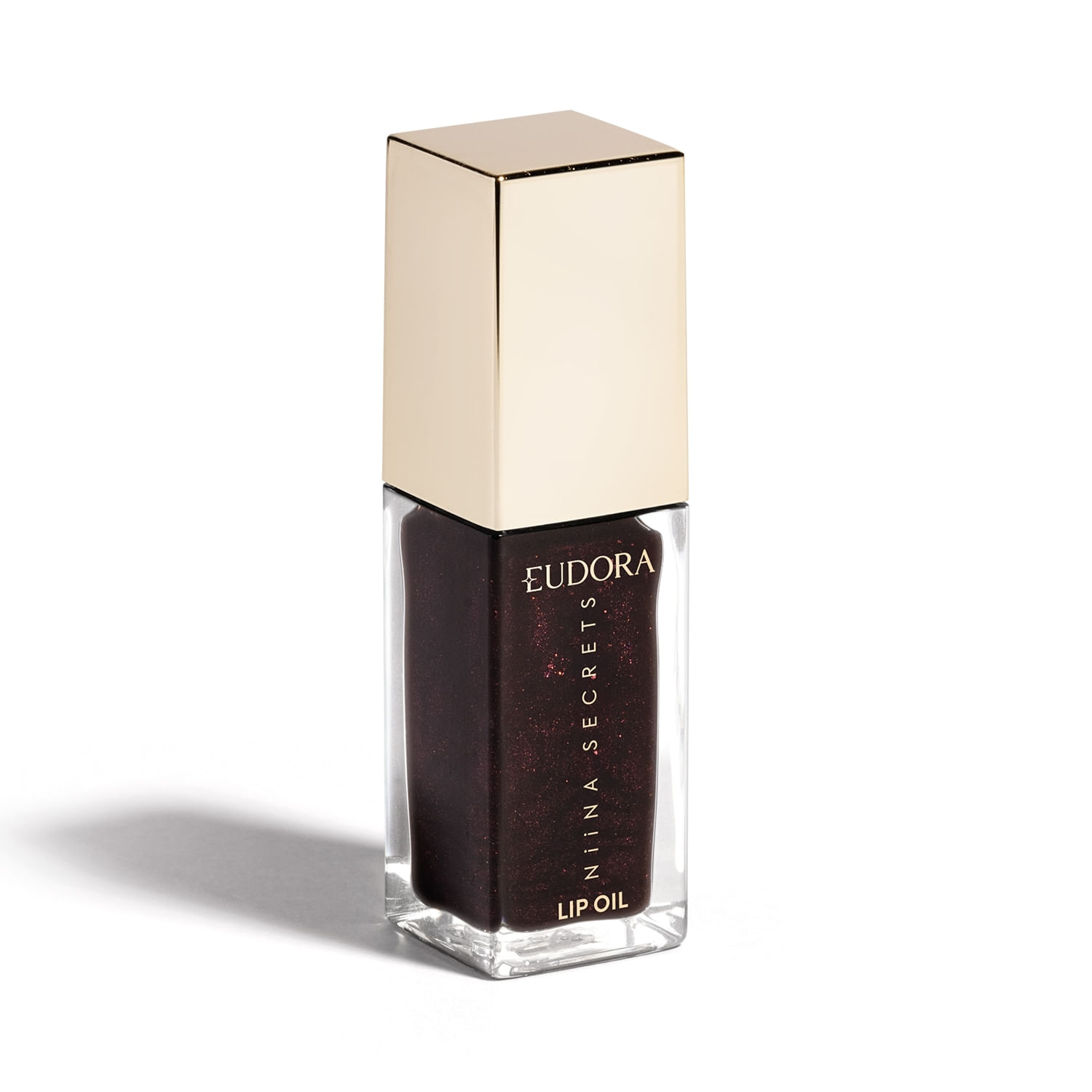 Miniatura Eudora Niina Secrets Shine Flowers Lip Oil Rosa Negra 7ml