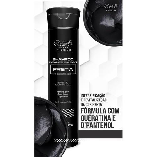 Miniatura Realce Cor Preta Kit Completo 2 Produtos Shampoo E Máscara