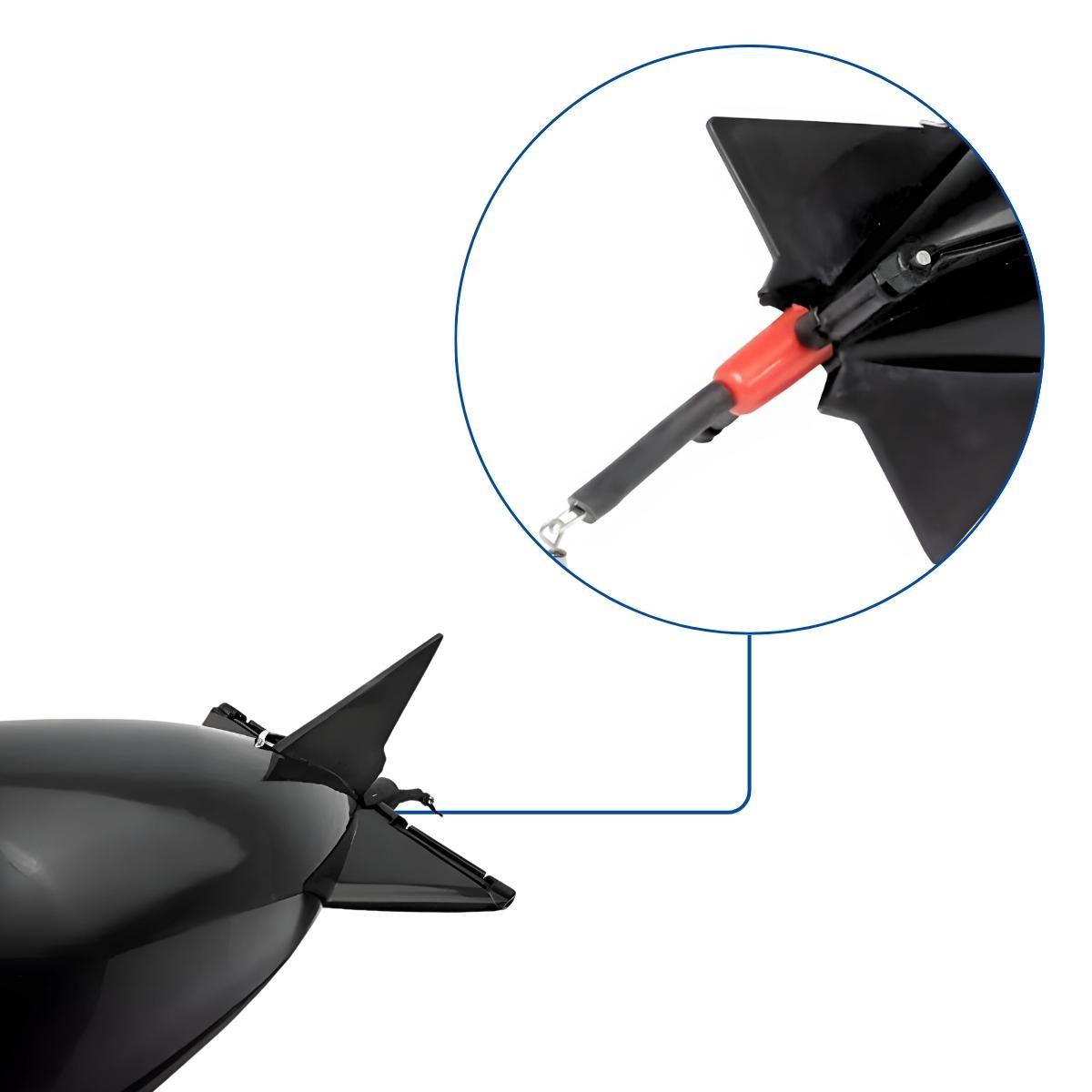 Miniatura Boia Rocket De Ceva Cevador Cevadeira Isca Ração E Pesca
