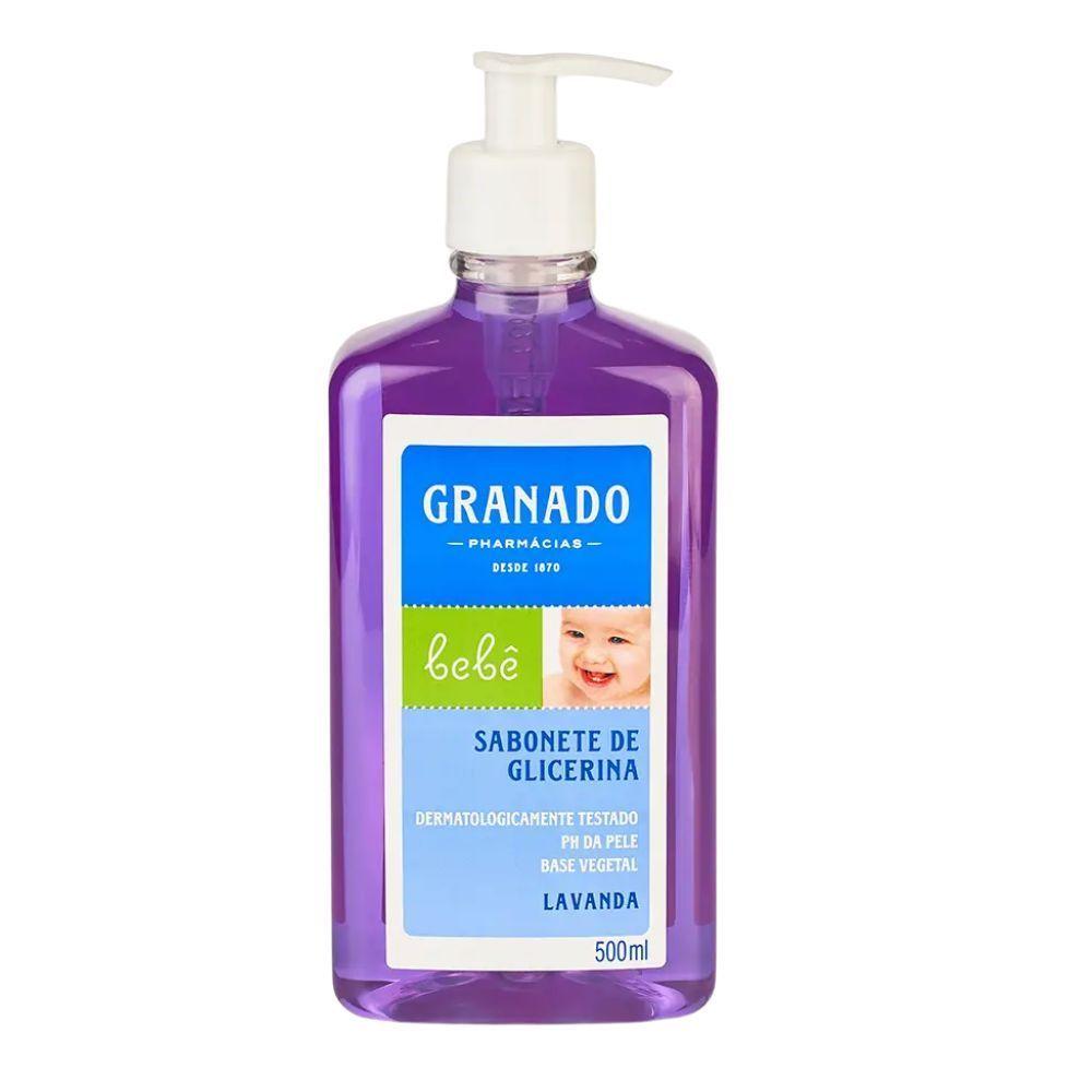 Miniatura Sabonete Líquido De Glicerina Granado Bebê Lavanda 500ml
