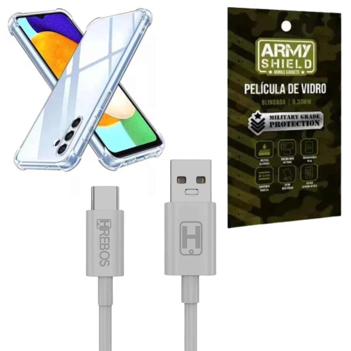 Miniatura Capa Para Galaxy S25 + Cabo Usb Tipo-C 2 Metros + Pelicula