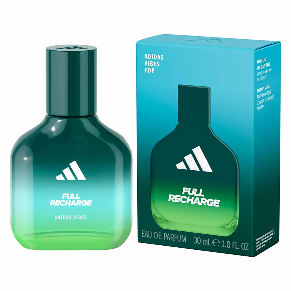 Miniatura Perfume Vibes Full Recharge Adidas Masculino Eau de Parfum 30ml
