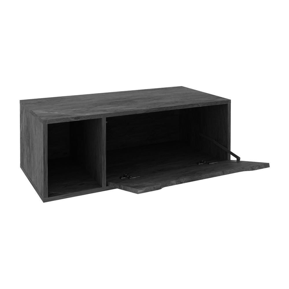 Miniatura Gabinete Banheiro 80cm Com 1 Porta E Nicho Multimóveis Cr10122 Mármore Lunar Mármore Lunar