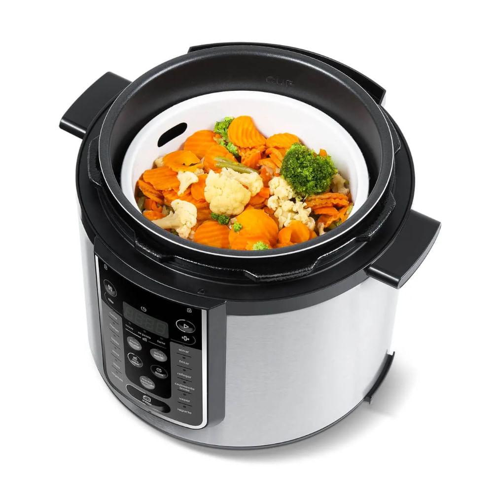 Panela Elétrica Midea de Pressão MasterSteam 6L Inox 127V