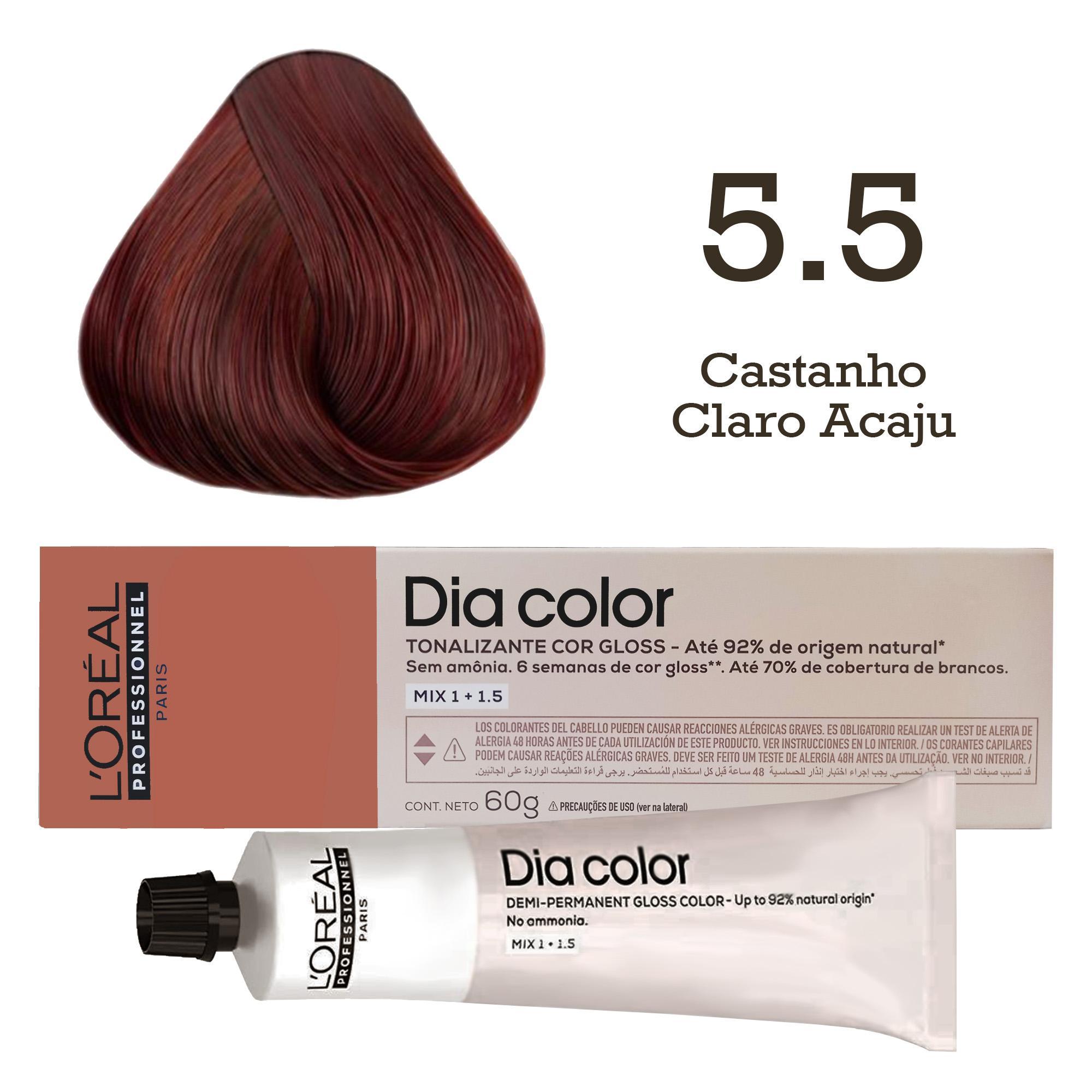 Miniatura Tonalizante Dia Color 5.5 Castanho Claro Acaju L'Oréal