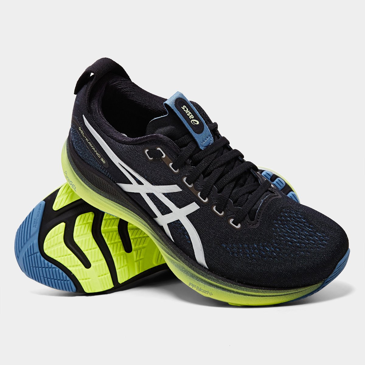 Miniatura Tênis Asics Gel Kayano 32 Luxe Feminino Preto+Amarelo - 34