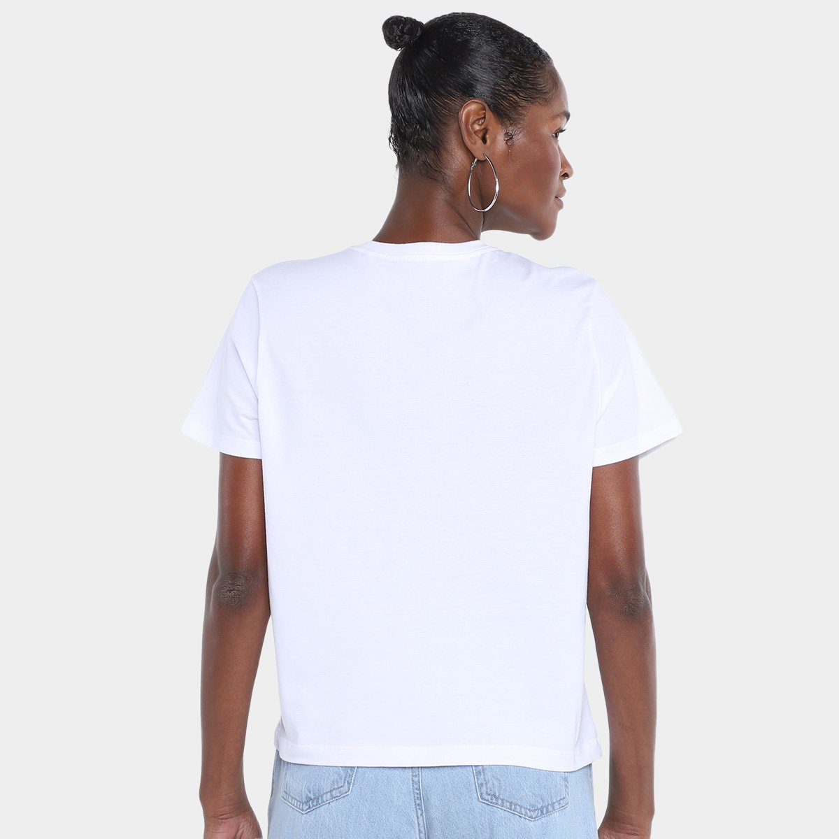 Miniatura Camiseta Ellus Deluxe Hong Kong Gothic Feminina Branco - G