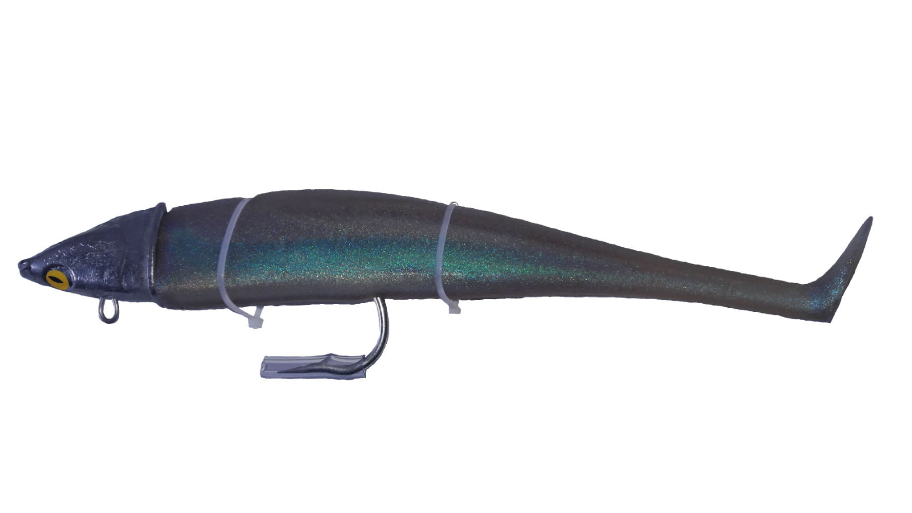 Miniatura Isca Para Garoupa Shed Maximus Neon 32 Cm 380 Gramas