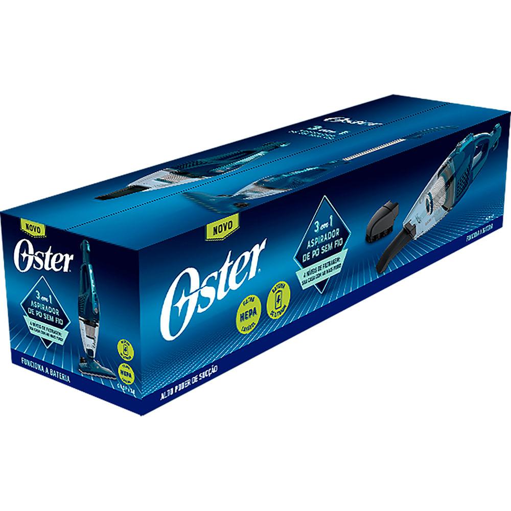 Aspirador de Pó Sem Fio Azul Oster 3 em 1 OASP630 Bivolt