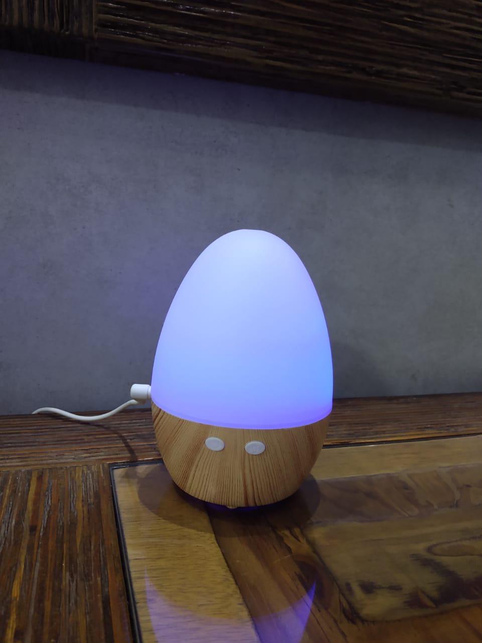 Miniatura Aromatizador Umidificador Aromaterapia Tipo Ovo Com Leds