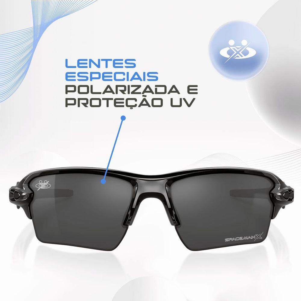 Miniatura Case Oculos Sol Masculino Preto Polarizado Proteção Uv Polarizado Verão Praia Estiloso Casual