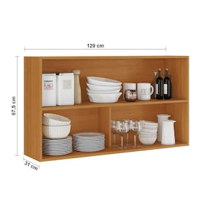 Miniatura Armário Aéreo Itatiaia Ideale com 2 Portas Basculantes e 2 Prateleiras – Cinamomo