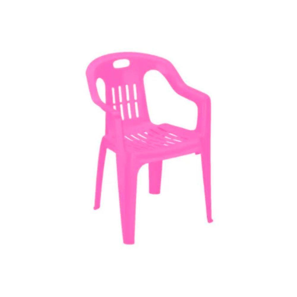 Miniatura Poltrona Infantil Eco Colorida Rosa Moderna Rosa