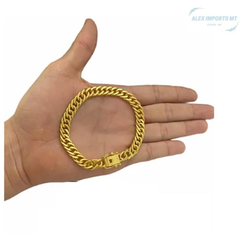 Miniatura Pulseira Banhado A Ouro Joias Maciças