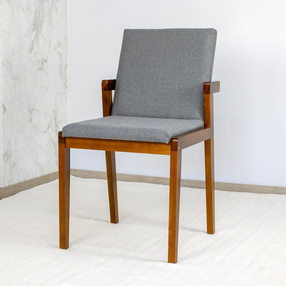 Conjunto Mesa De Jantar Branca 120cm Com 4 Cadeiras - Cinza