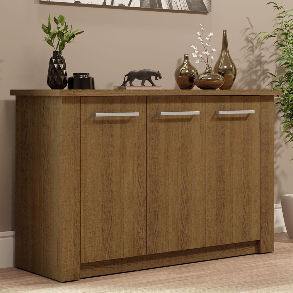 Miniatura Buffet Aparador para Sala de Jantar Madesa 3 Portas Rustic
