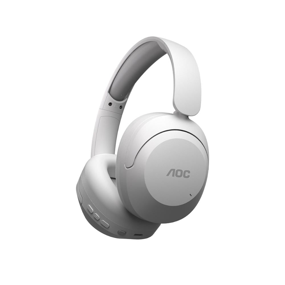 Headphone Bluetooth Wireless com Cancelamento de Ruído ANC - Branco - AOC