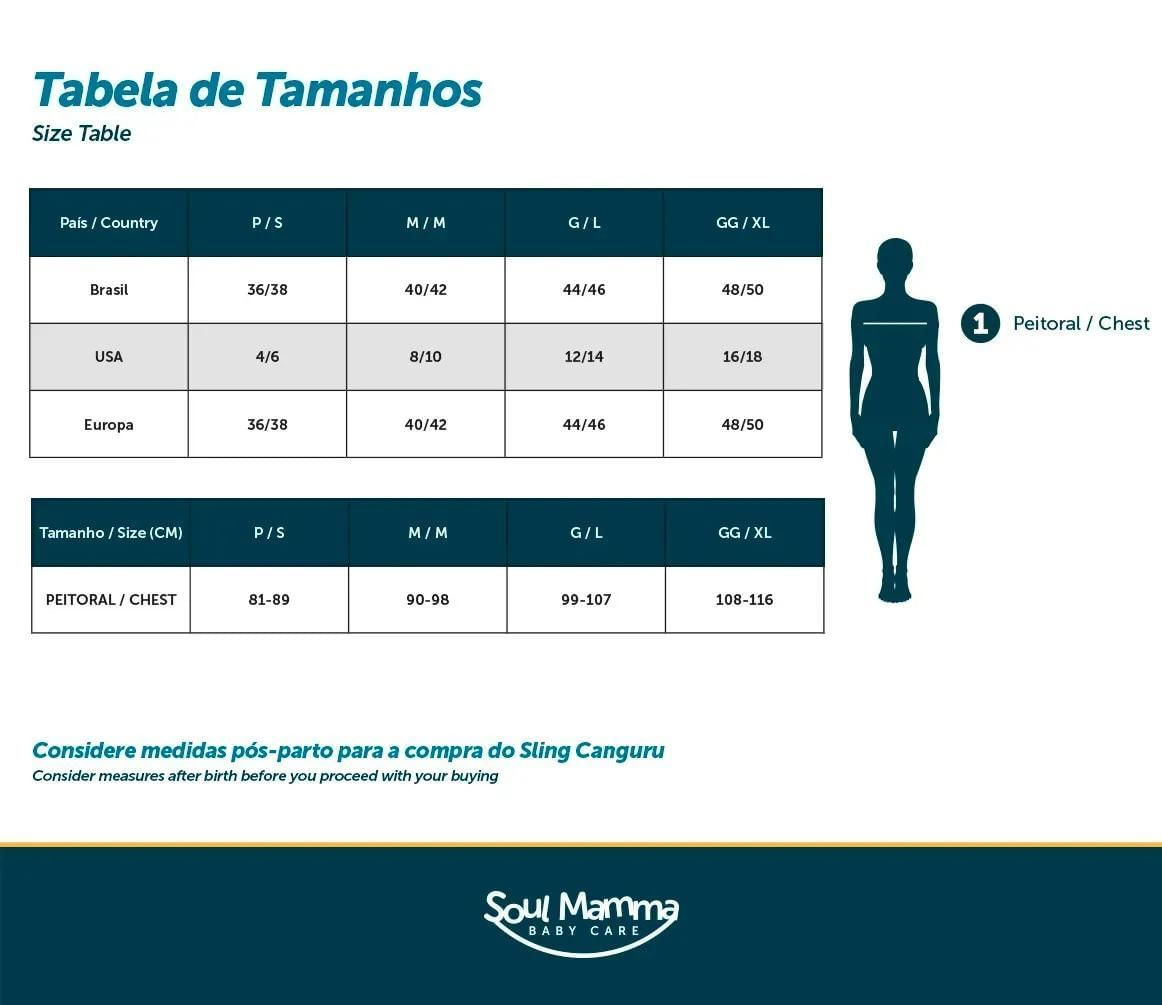 Sling Canguru Pronto Carregador De Bebê Ergonômico Soul Mamm
