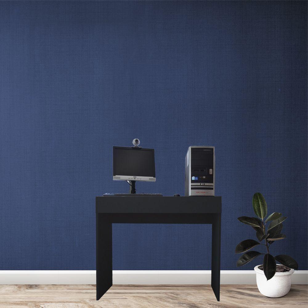 Miniatura Mesa Office Com Gaveta Preto Em Mdf