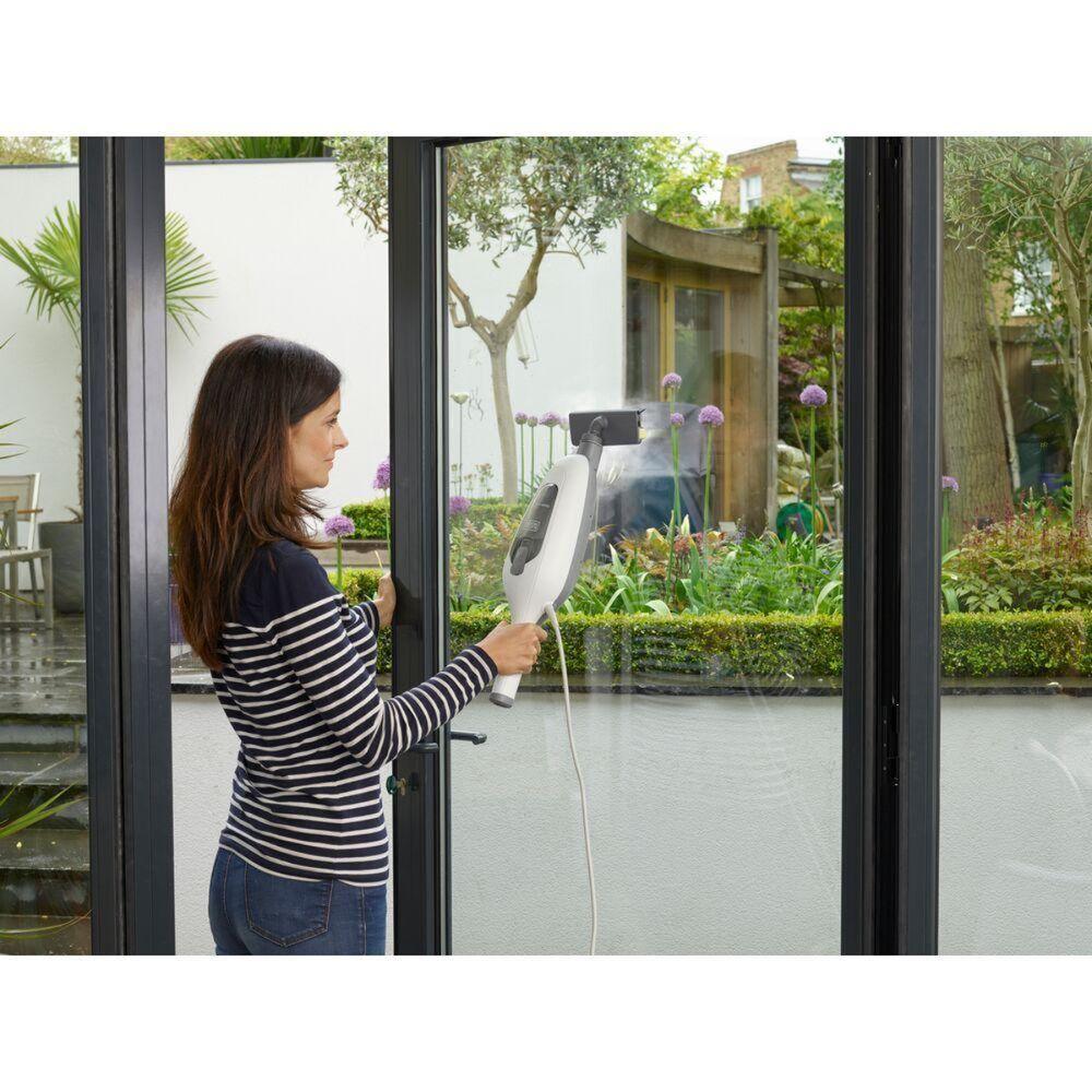 Miniatura Mop Vaporizador 7 Em 1 Para Pisos Steam Black Branco - 220v