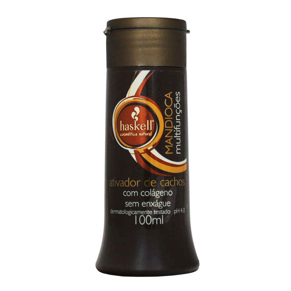 Miniatura Ativador de cachos Mandioca Multifunções Haskell 100ml