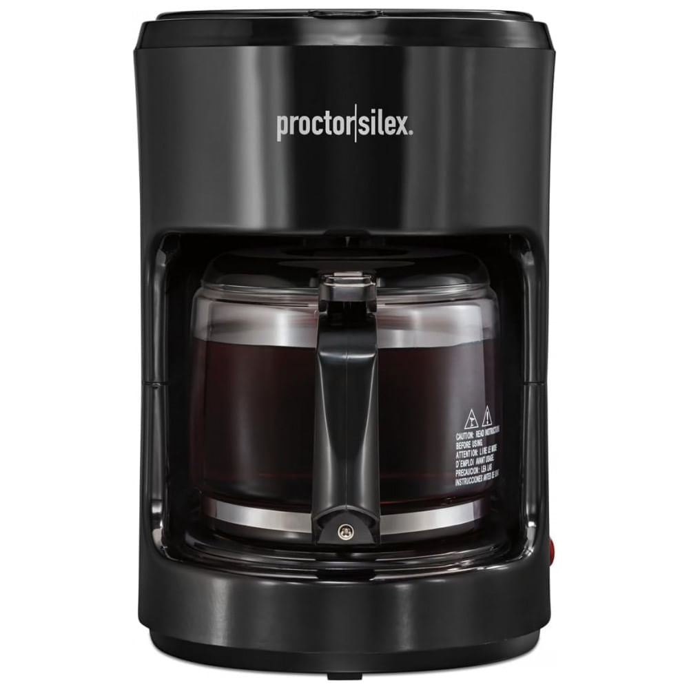 Miniatura Cafeteira Elétrica 10 Xícaras com Plugues Inteligentes com Alexa, 110V 900W, Proctor Silex, Preta