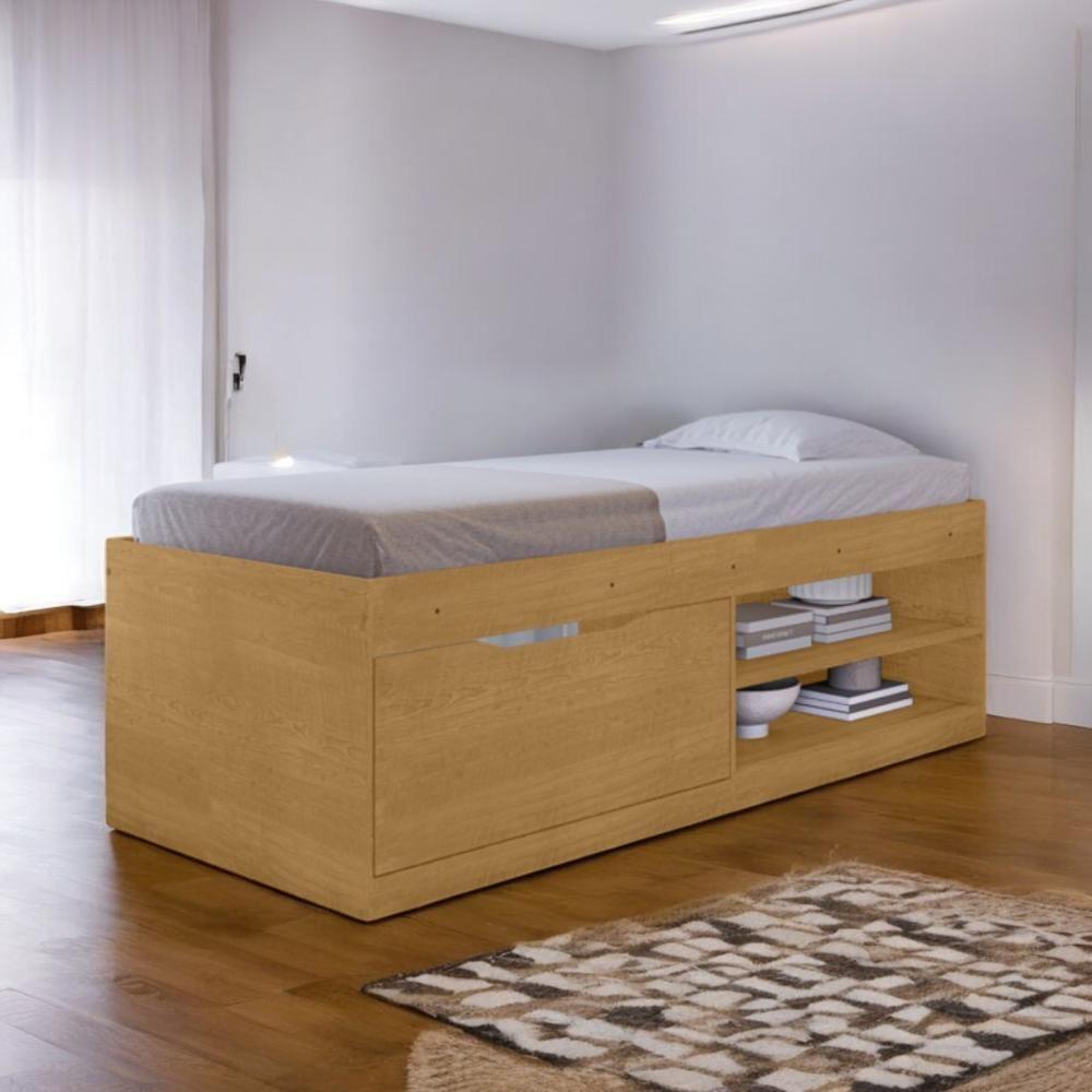 Miniatura Cama Box Solteiro Com Sapateira Penélope Naturalle