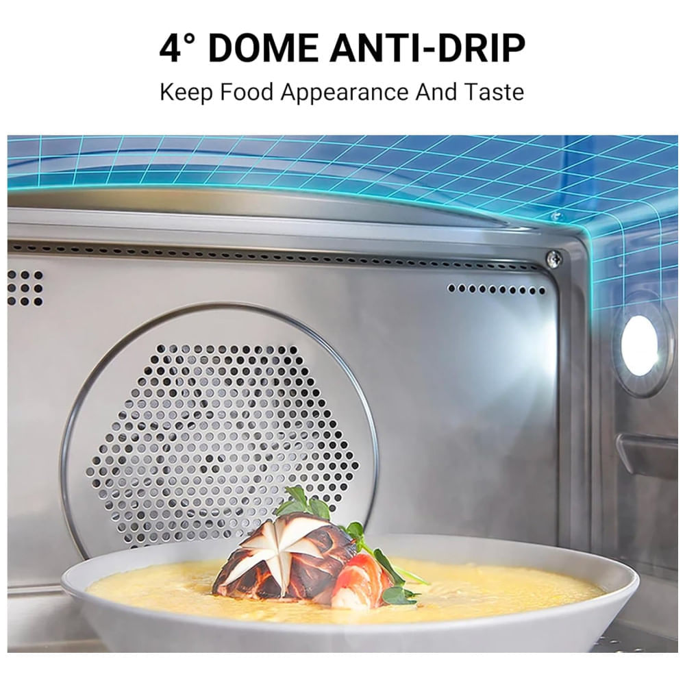 Miniatura Forno a Vapor Compacto 6 em 1 com Capacidade de 19L, 36 Menus Predefinidos e Limpeza a Vapor, 110V 1800W, TOSHIBA, Preto 110v