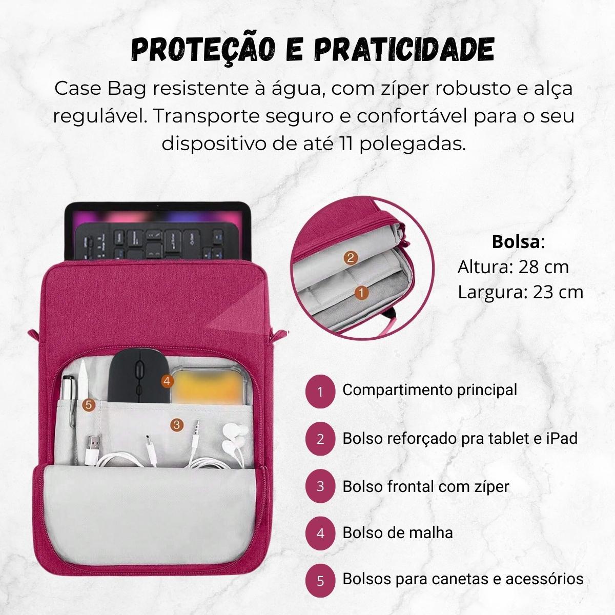 Miniatura Kit Capa + Teclado Sem Fio + Suporte Para Tablet Lenovo P11