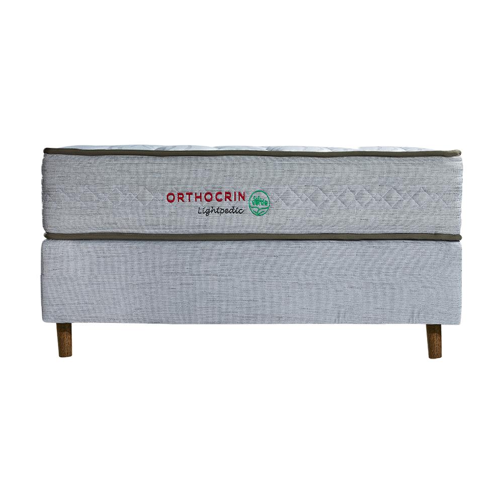 Miniatura Cama Box Queen e Colchão Lightpedic Orthocrin - 158x198x49