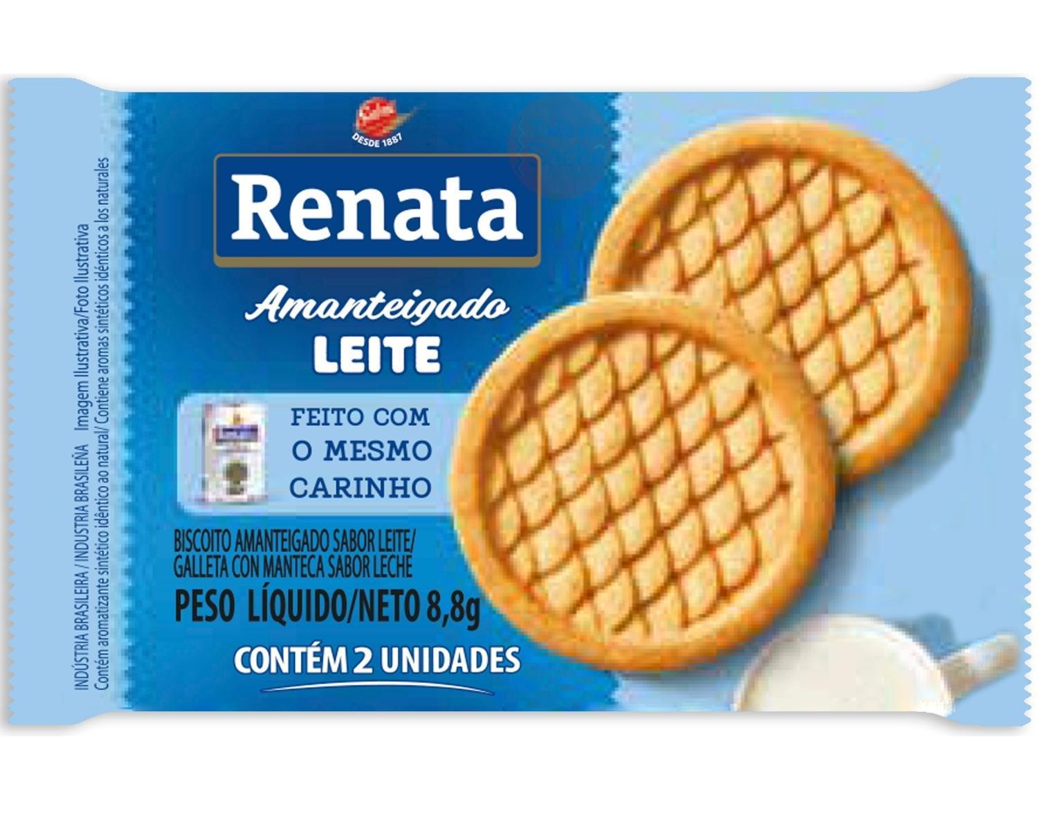 Miniatura Biscoito Em Sache Renata Chocolate, Leite E Snacks - 840 Und