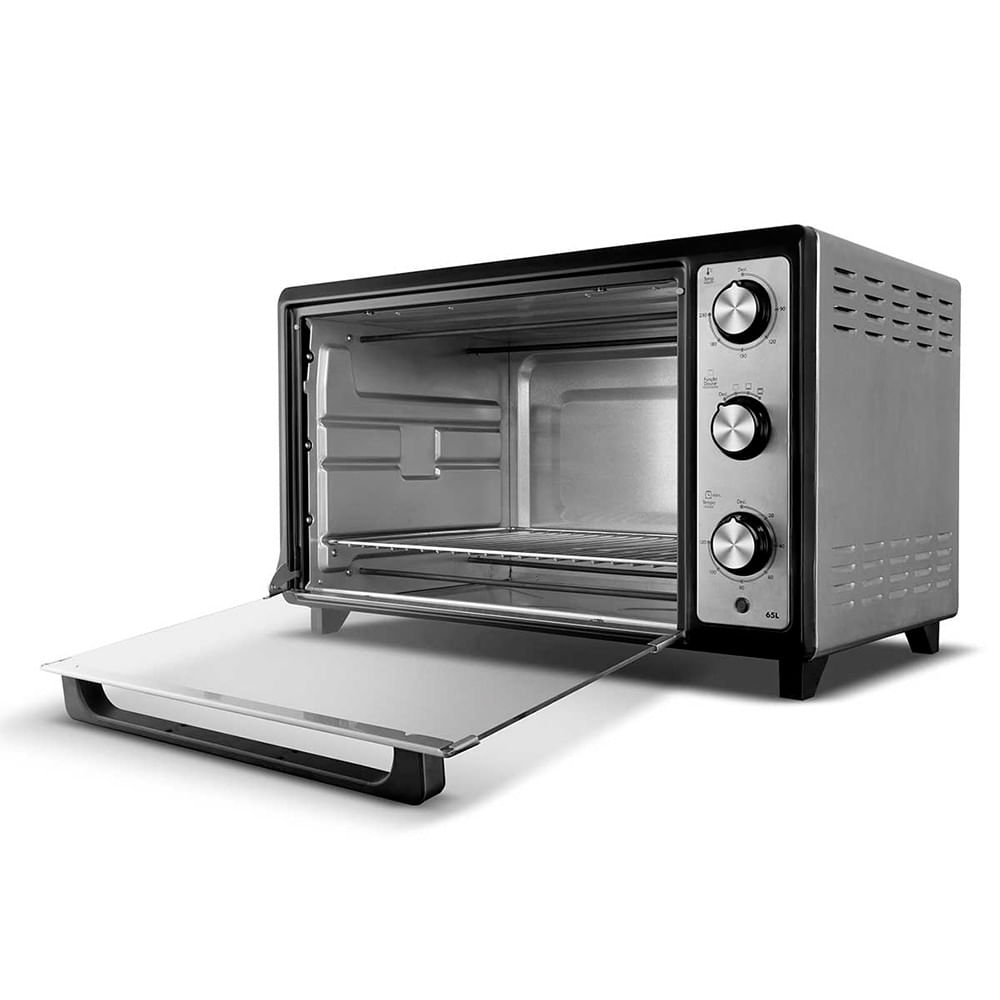 Miniatura Forno Elétrico Inox 65L Philco Dupla Resistência PFE65 Preto - 110V