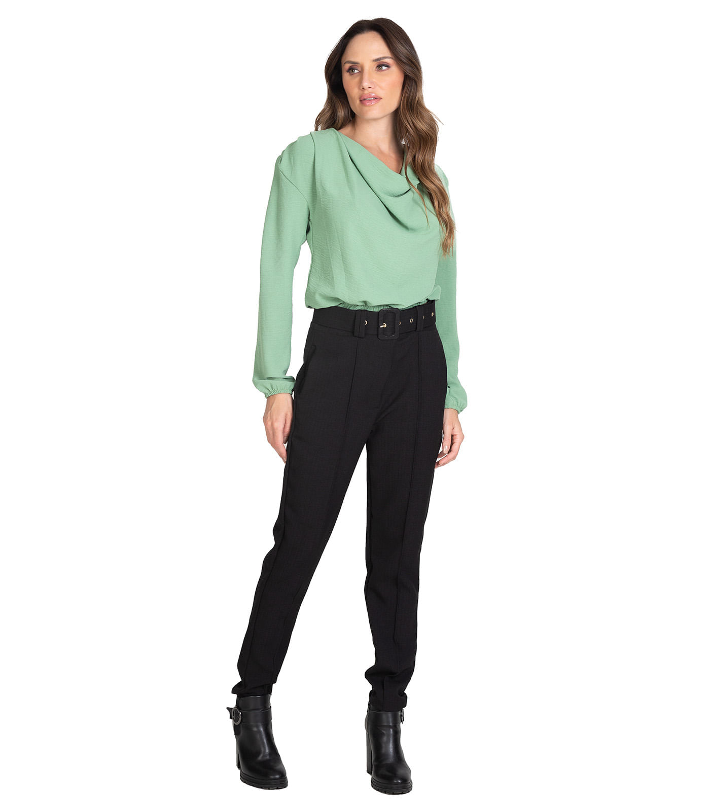 Miniatura Blusa Feminina Gola Boba Select Verde UN