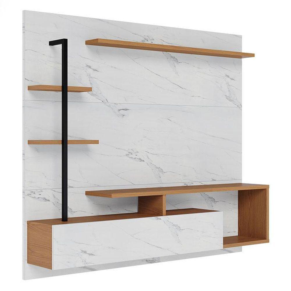 Miniatura Home Suspenso Maragogi Calacatta Freijó Branco Neve – Colibri