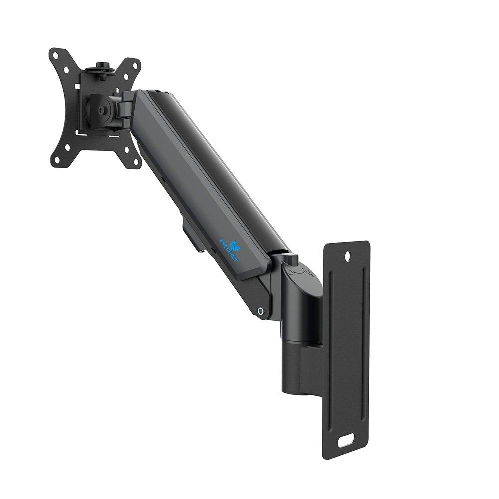 Miniatura Suporte de Parede Articulado para Monitor de 17" a 32" Ergofirst, Ajuste com Pistão a Gás, Preto - G16-111