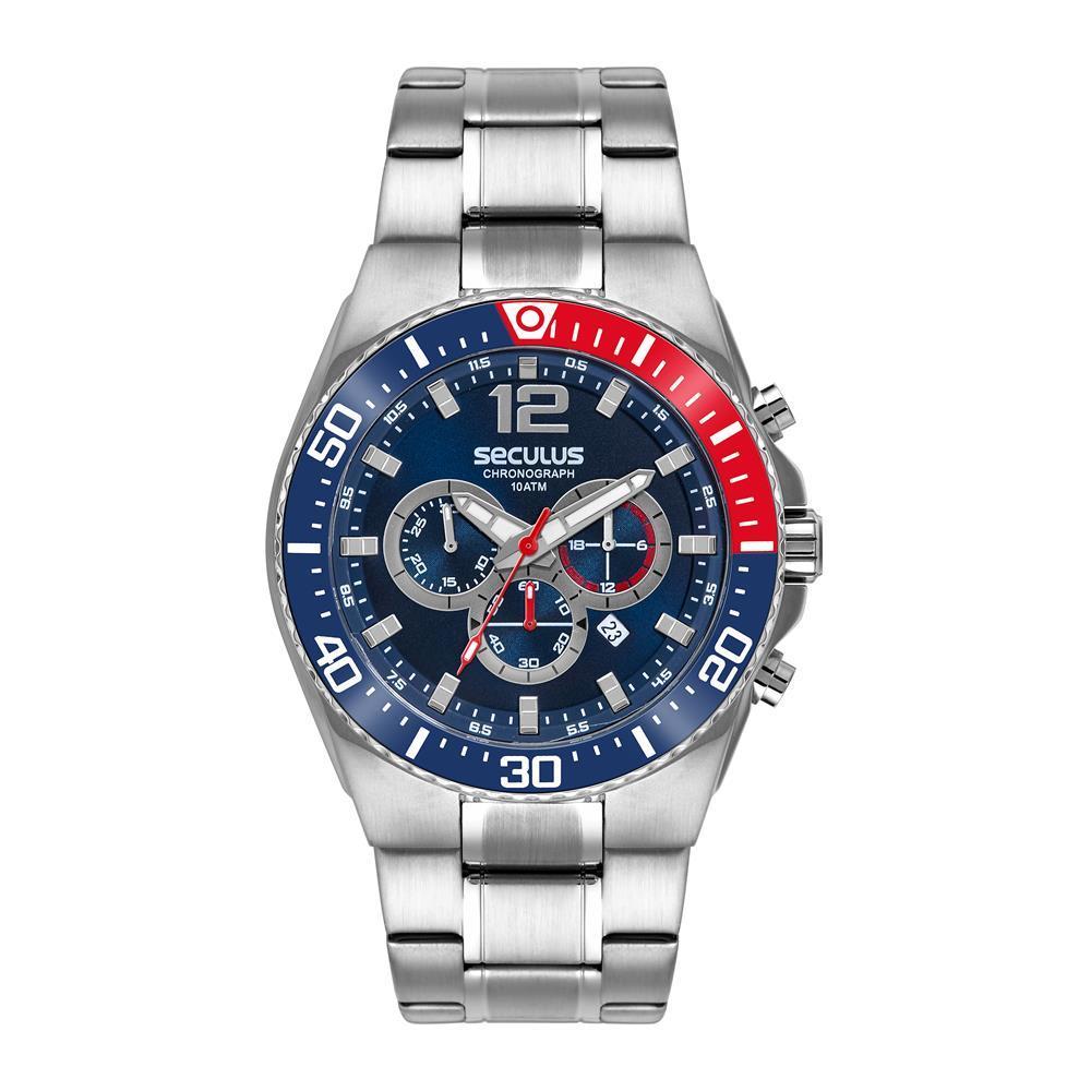 Miniatura Relógio Seculus Masculino Ref: 44235G0Svna1 Cronógrafo