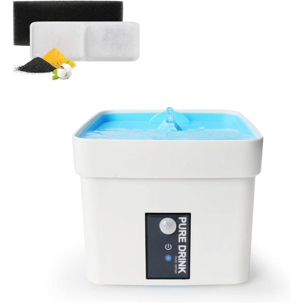 Bebedouro Fonte Agua Automatico Sensor 1,5 Litros Pet Gato Cachorro Caes Filtro Limpeza Purifica