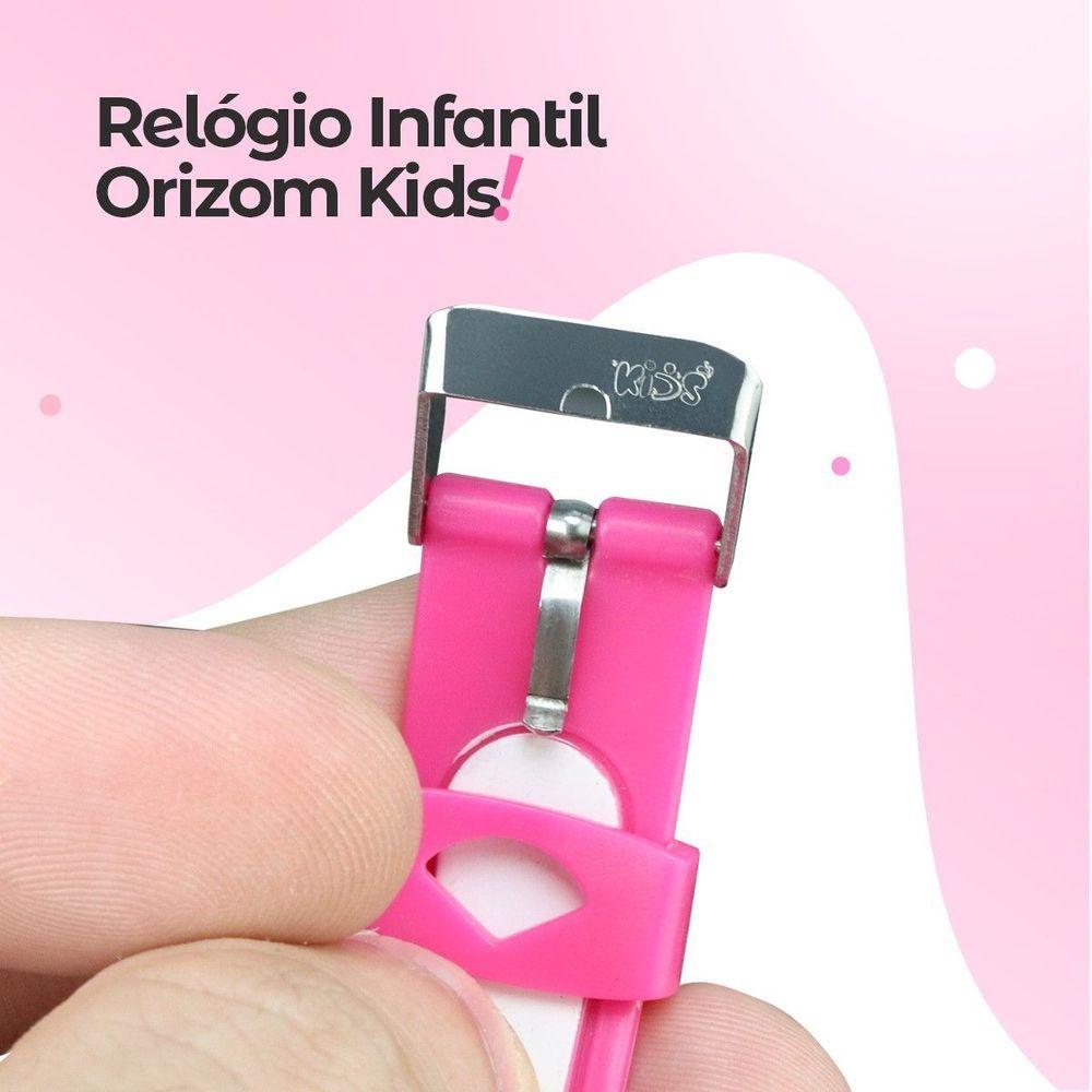 Relogio Digital Rosa Infantil Led + Case Premium + Oculos Qualiadde Premium Original Silicone Menina