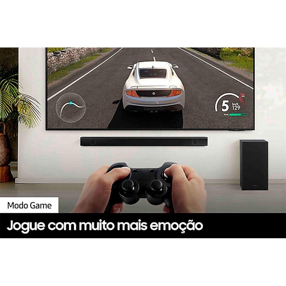 Soundbar Samsung HW-B550/ZD, 2.1 Canais, Bluetooth, Subwoofer Sem Fio Bivolt