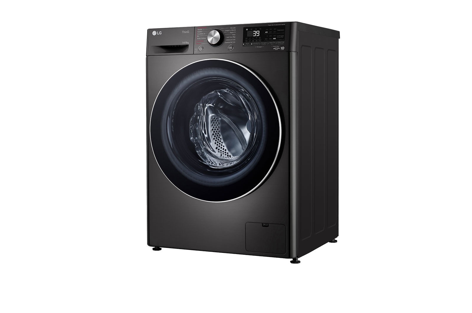 Lava e Seca LG Smart VC2 14kg Black Inox com Inteligência Artificial AIDD™ (CV9014BC2) - 110v