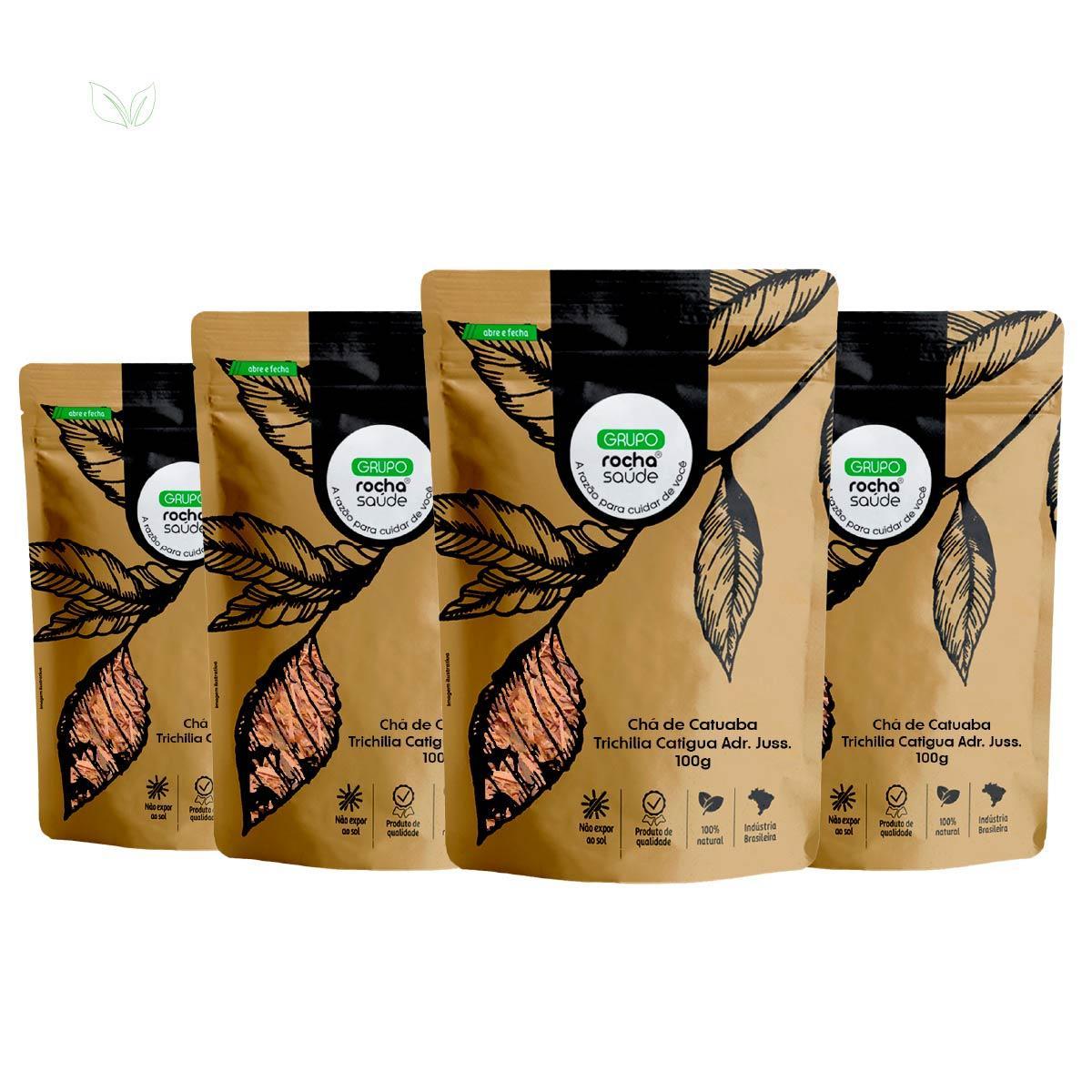 Miniatura Kit 4 Pct Chá De Catuaba - Trichilia Catigua Adr. Juss.-100G