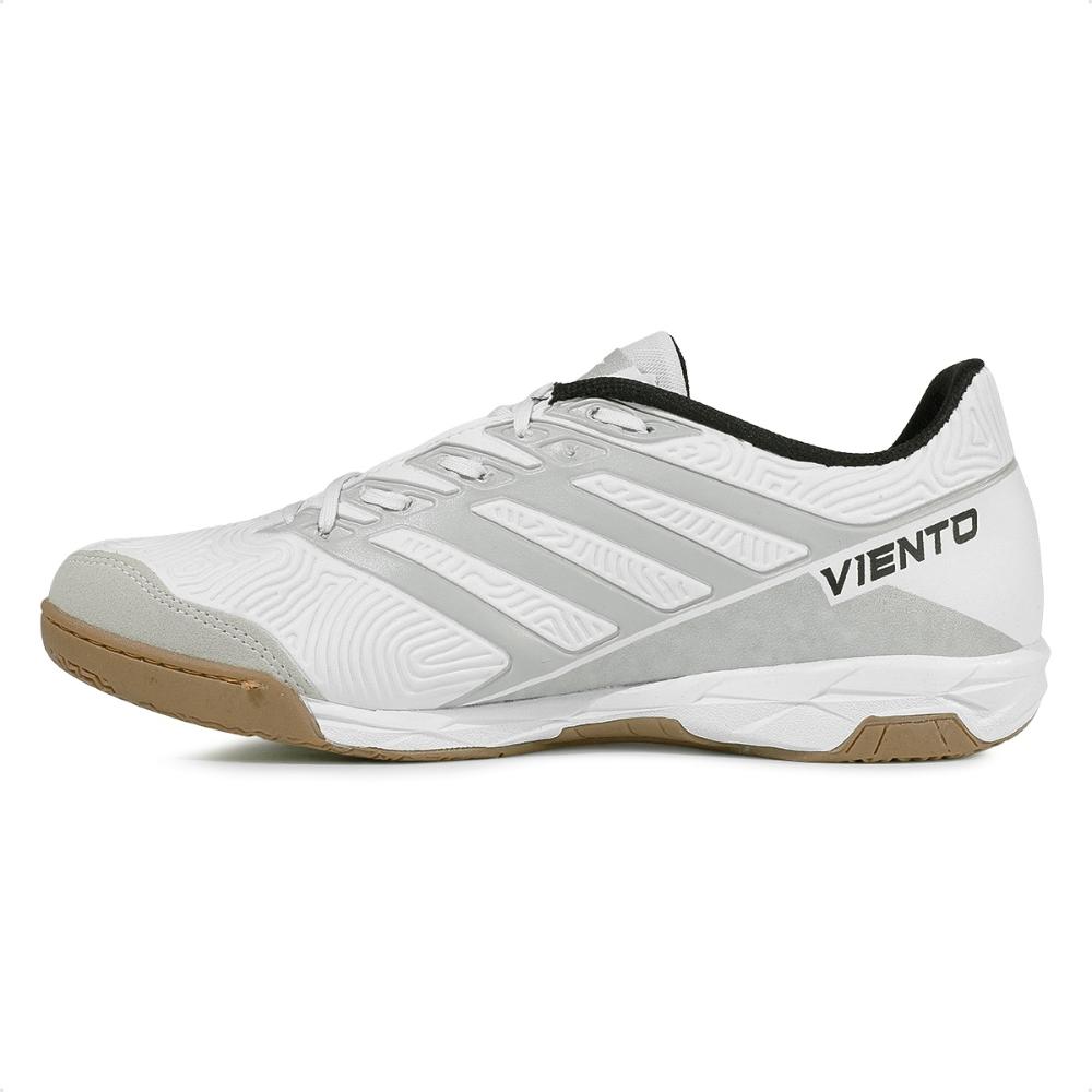 Miniatura Chuteira Futsal Penalty Viento Y-1 Masculina Branco / Cinza - 37