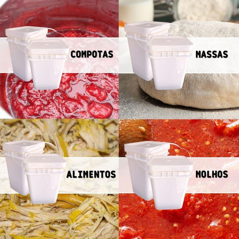 Miniatura Balde Frango Frito De 20 Litros Com Tampa Lacre