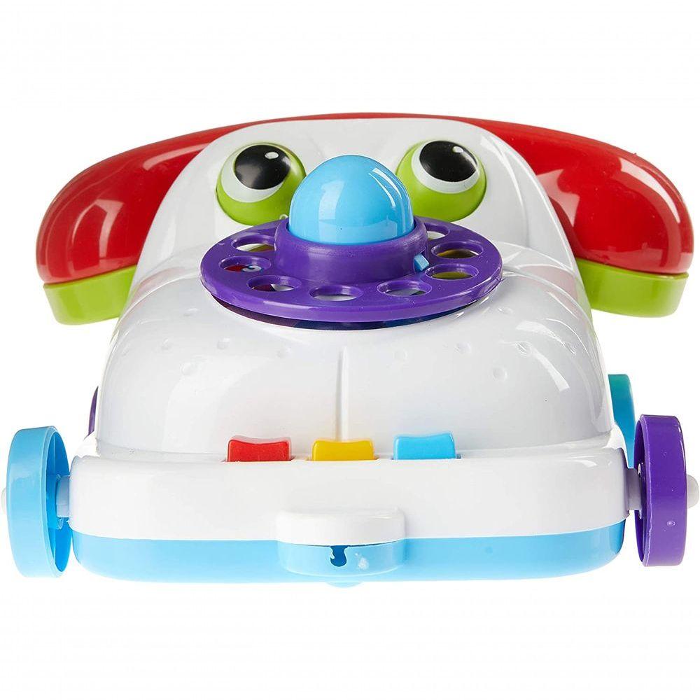 Telefone Infantil Brinquedo Educativo Para Bebe Com Cofrinho Cor:branco