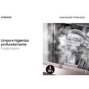 Miniatura Lava-Louças Samsung DW60C7050FG/AZ 14 Serviços com Display de LED 110V – Black Inox