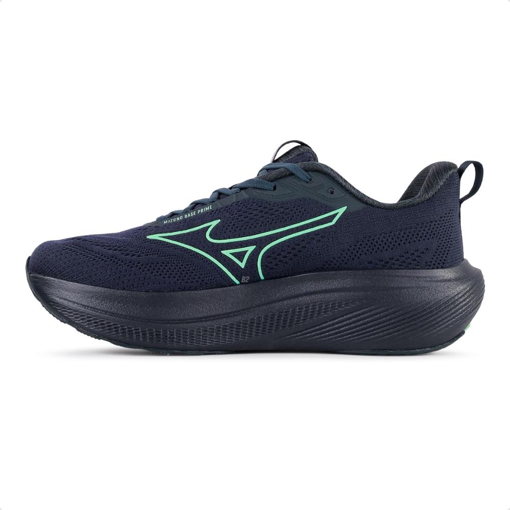 Miniatura Tênis Mizuno Base Prime Masculino Marinho / Verde - 38