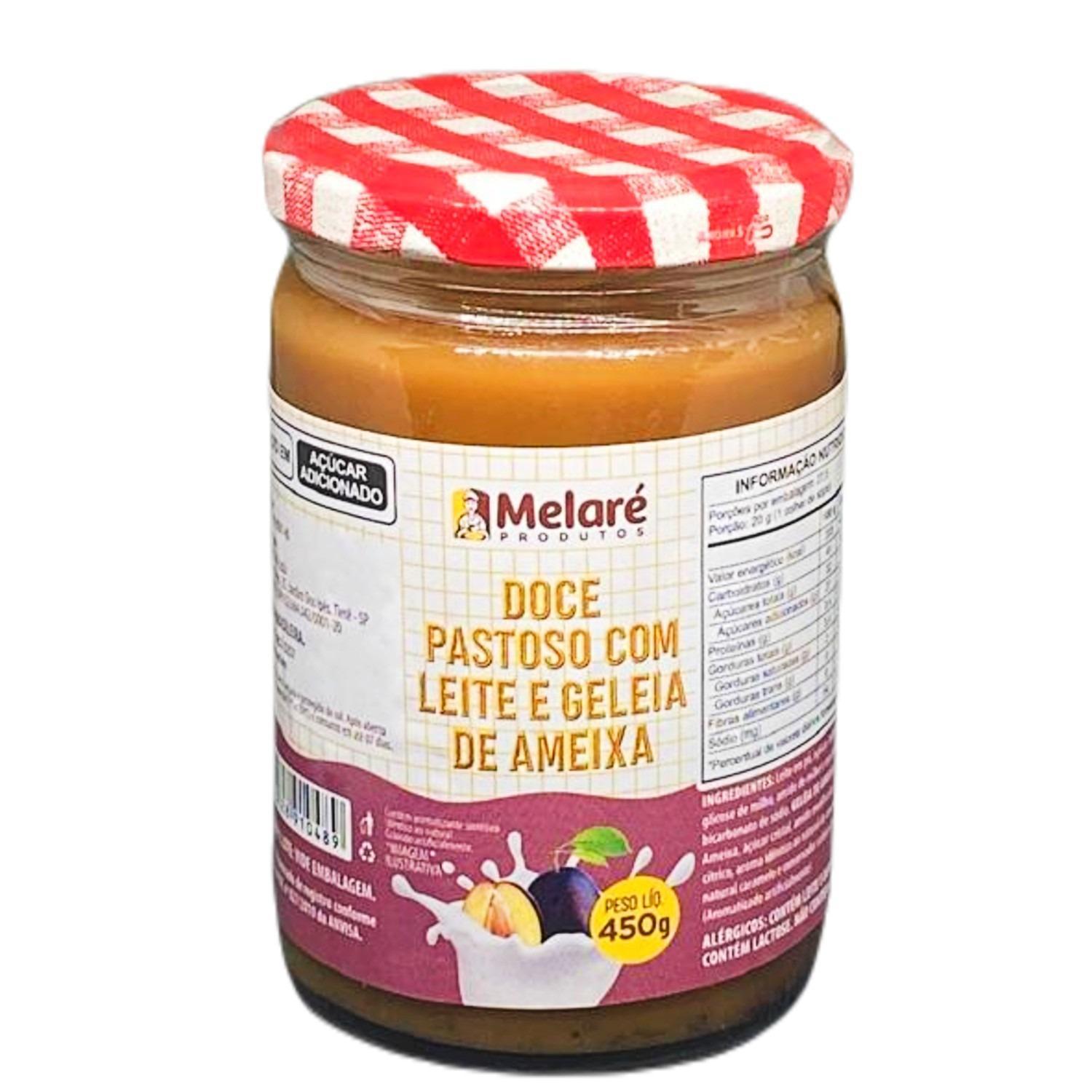 Miniatura Doce Pastoso Com Leite E Geleia De Ameixa Melaré 450G