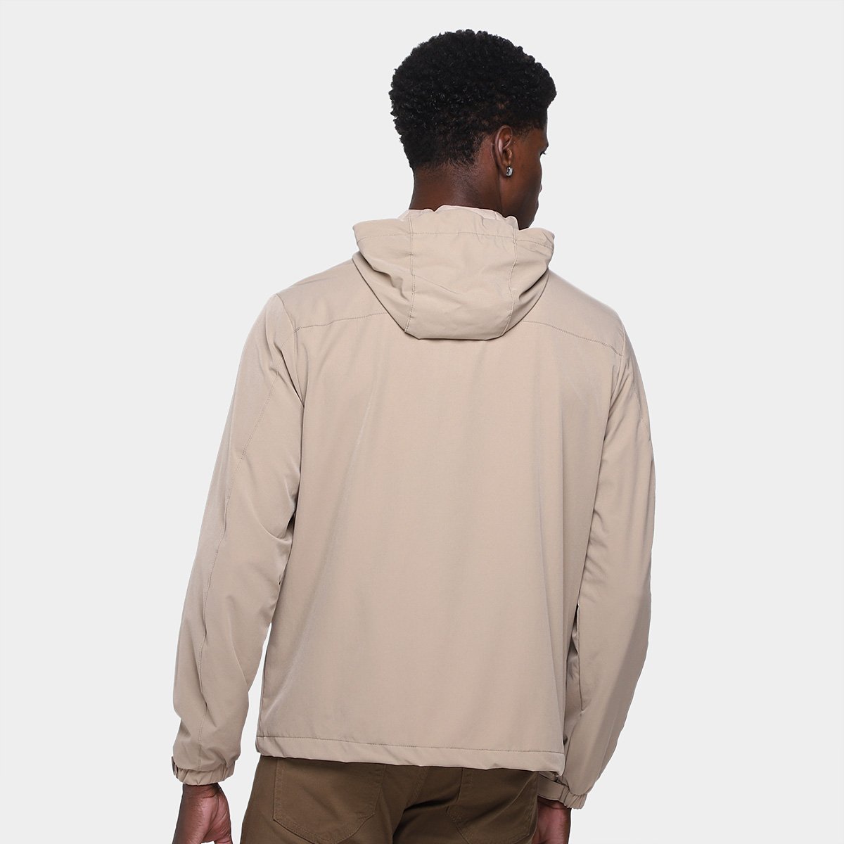 Miniatura Jaqueta Corta Vento Broken Rules Masculina Bege - G
