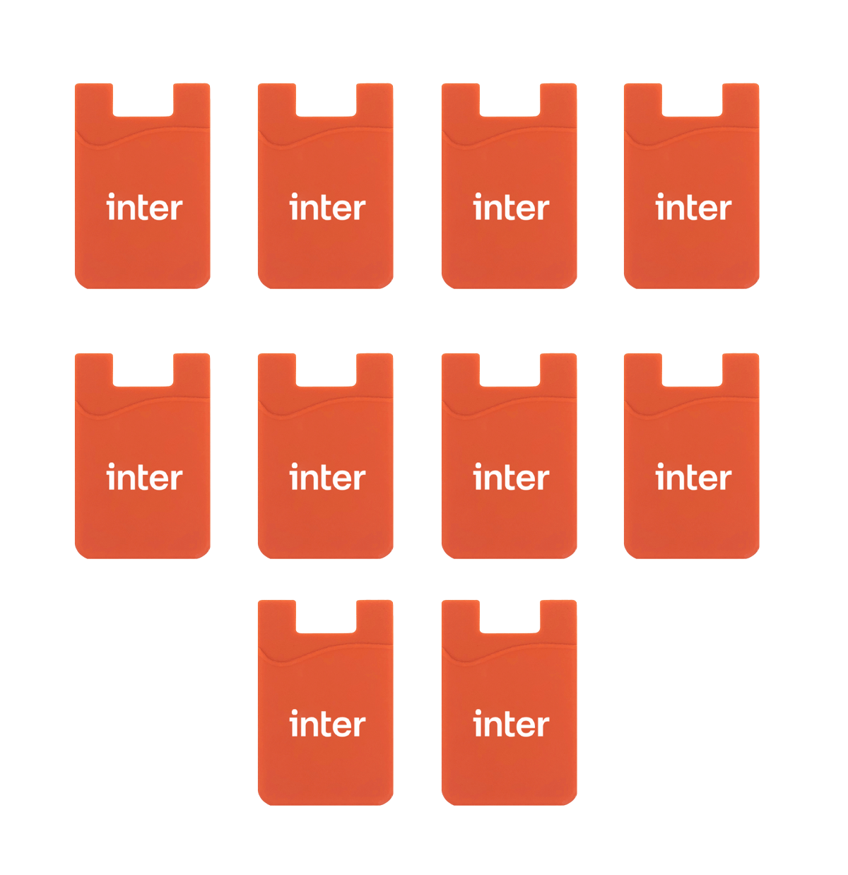 Porta Cartão Laranja - 10 unidades